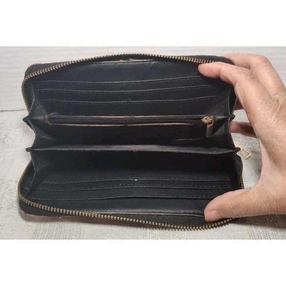 Michelle and Barack Obama Magazine Cover Collage Wallet Pre-Owned Zipper - Picture 4 of 8